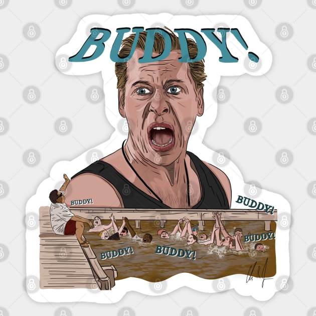 Heavyweights: Buddy System Sticker by 51Deesigns
